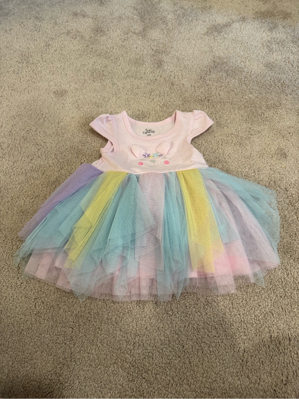 Baby Essentials Light Pink Toddler Sleeveless Twirl Dress Size 18M